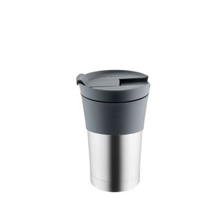 BergHOFF  กระบอกน้ำสแตนเลสสตีล  Travel mug รุ่น Essential 330 มล. สีเงิน 1107133