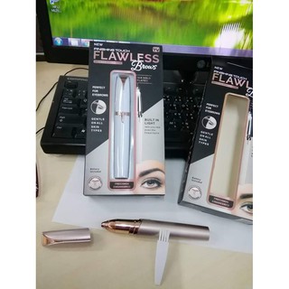 flawless brows เครื่องกันคิ้วไฟฟ้าอเนกประสงค์ ที่ง่ายต่อการตกแต่งคิ้วอย่างสวยงามในไม่กี่วินาทีโดยไม่ต้องเดินทางแพงและเจ็