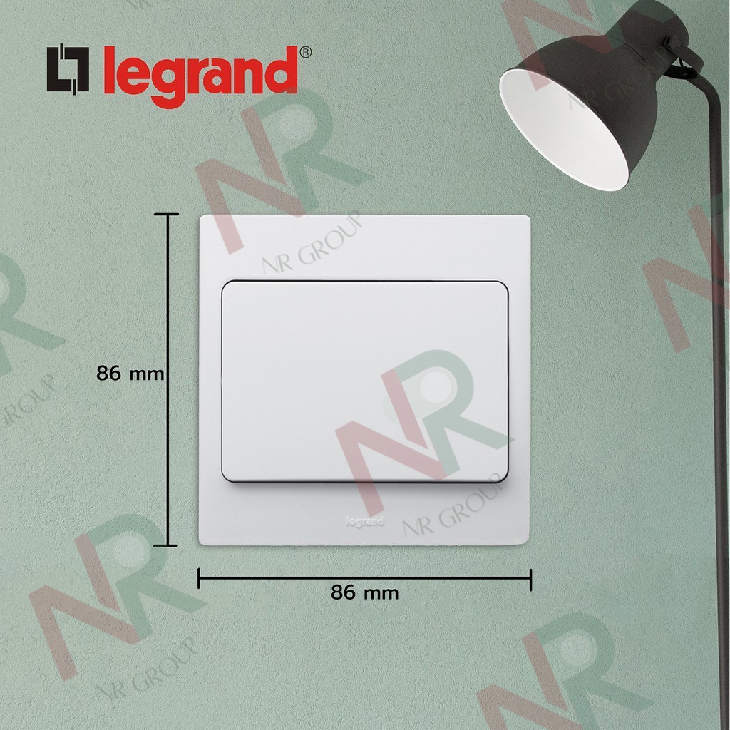 Legrand Mallia หน้ากาก ฝาครอบ สวิตช์ ปลั๊ก - 281955 สีดำ (Dark silver) (Bticino) - รูปที่ 3
