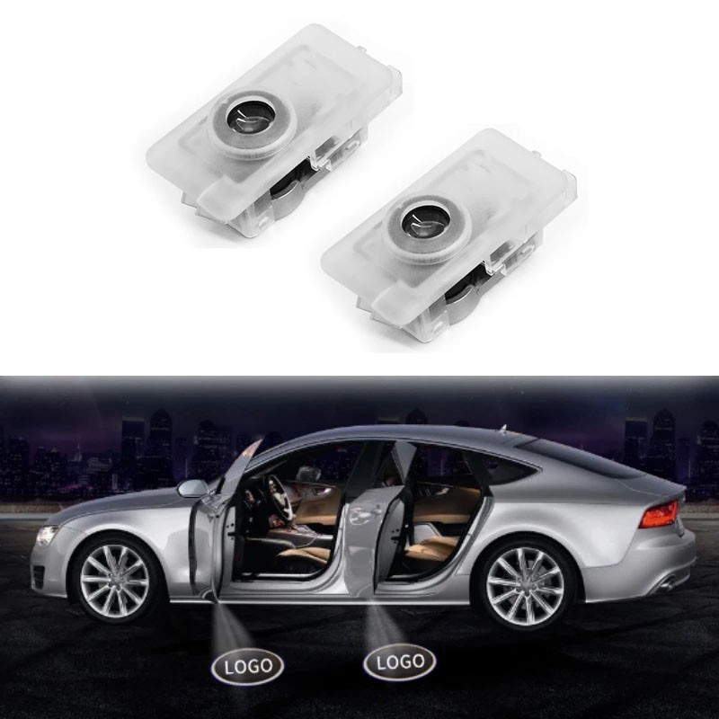 2 ชิ้น Led รถประตูโลโก้ Ghost Light สําหรับ BMW G02 G07 G20 G21 G29 Z4 X7 M8 M4 3 8 Series Auto Embl