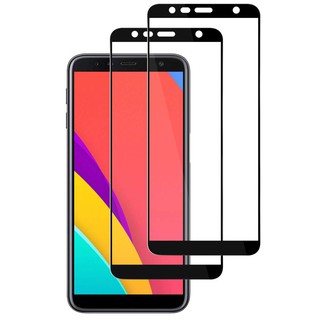 ฟิล์มกันรอยหน้าจอโทรศัพท์มือถือ Samsung Galaxy J6 Plus J6 + 2 ชิ้นกระจกครอบเต็ม