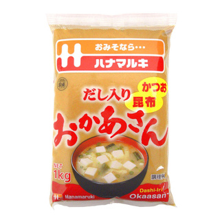 🔥 สุดฮอต🔥 ฮานะมารูคิ ดาชิ อิริ โอก้าซัง มิโซะ 1000 กรัม Hanamaruki Dashi-Iri Okaasan Miso 1000 g