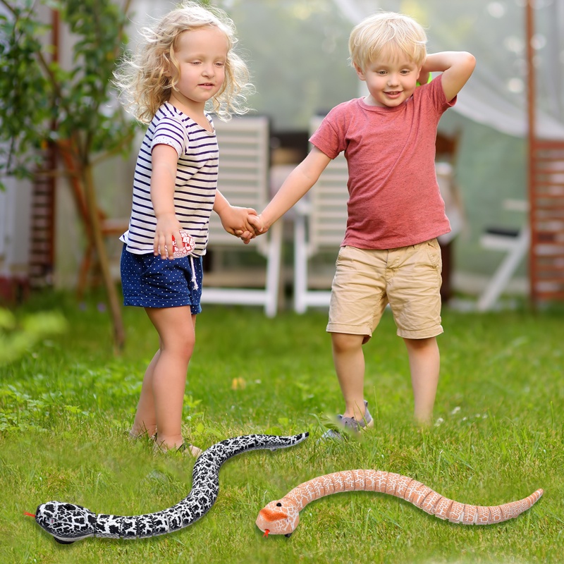 RC Animal Infrared Remote Control Snake with Egg Rattlesnake Kids ...