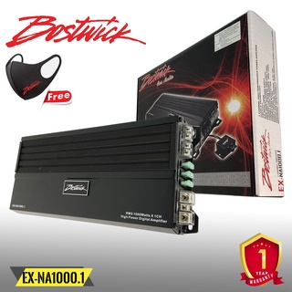 เพาเวอร์แอมป์ BOSTWICK รุ่นEX-NA1000.1 EX Series กำลังขับ 400Watt.พร้อมรีโมทบู้ตเบส ปรับระดับความดังของเสียงซับวูฟเฟอร์
