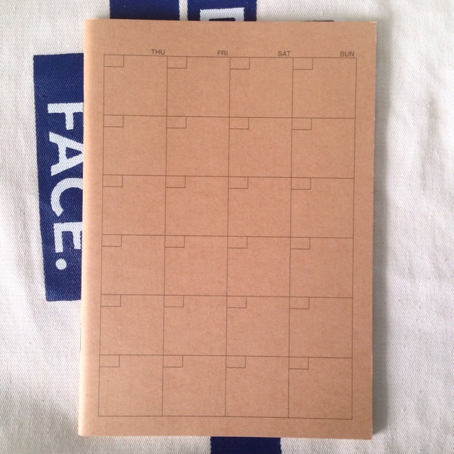 Muji monthly planner สมุดแพลนเนอร์