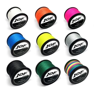 Jof สายเอ็นตกปลา แบบถัก 10-80lb 1000 ม. 4 เส้น 0.1MM-0.5MM