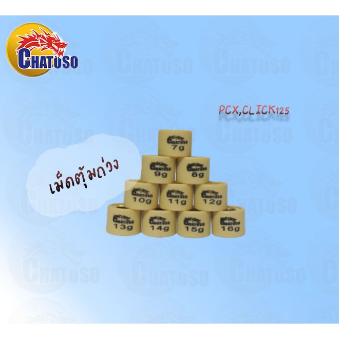 เม็ดตุ้มถ่วง CLICK125,PCX อะไหล่มอเตอร์ไซค์ !!สินค้าคุณภาพเกรดAAA!! ถูกมากกก!!