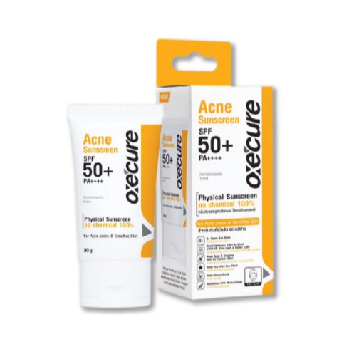 oxecure acne sunscreen