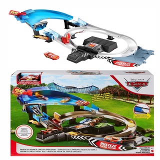 Disney Pixar Cars Rust-Eze Double Circuit Speedway Playset Test Track Set ,สนามแข่งรถจำลอง