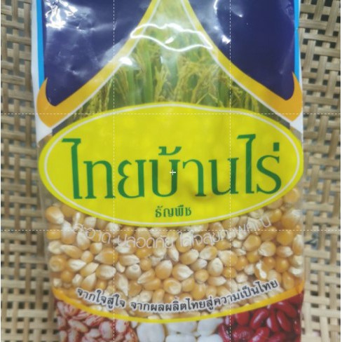 เมล็ดข้าวโพดป็อปคอร์นบัตเตอร์ฟลาย Popcorn Butterfly Kolk(เขียวเหลือง) ทำป๊อปคอร์น