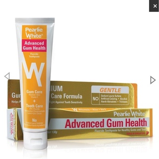 ยาสีฟัน Pearlie Advanced Gum Health ยังช่วยต่อสู้กับจุลินทรีย์และการสึกหรอของฟัน มีส่วนผสมที่ช่วยยับยั้งการผลิตกรดหินปูน