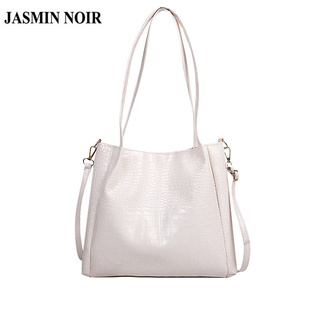 Jasmin Noir กระเป๋าถือกระเป๋าสะพายไหล่แฟชั่นสําหรับสตรีขนาดเล็กลายหนังจระเข้