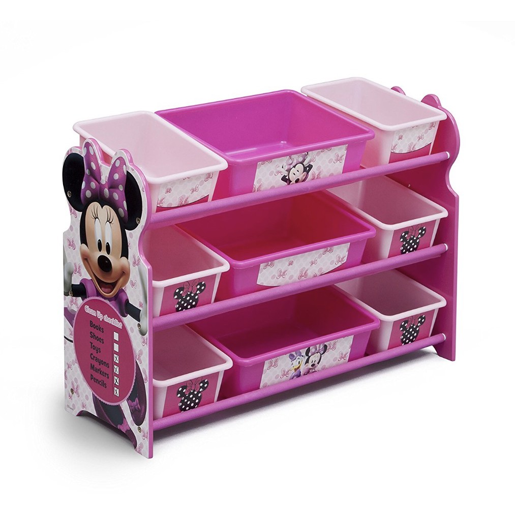 ชั้นเก็บของเด็ก กระบะพลาสติก 9 ช่อง ลาย มินนี่เม้าส์ Delta Children Disney Minnie Mouse Deluxe 9 Bin