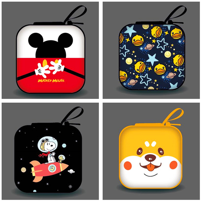 Mickey กระเป๋ามินิ กระเป๋าจัดเก็บสายชาร์จ หูฟัง สายเคเบิล แบบดิจิตอล