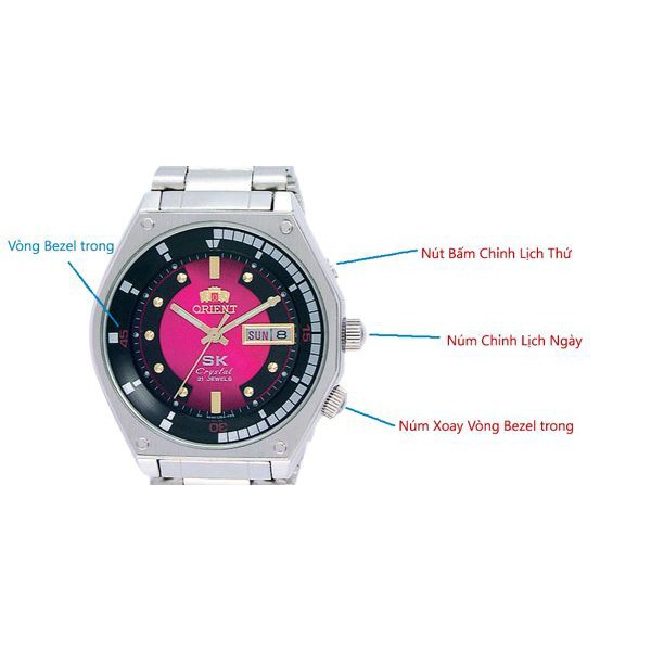 ภาพถ ่ ายจริง 100 % จาก Kimdongho - นาฬิกาจับเวลา Knob, SK นาฬิกาปฏิทิน Knob, bezel Ring ในนาฬิกา SK
