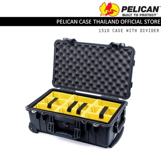 Pelican 1510 Carry on Case with Padded Divider - กล่องกันน้ำกันกระเเทก มีล้อลาก