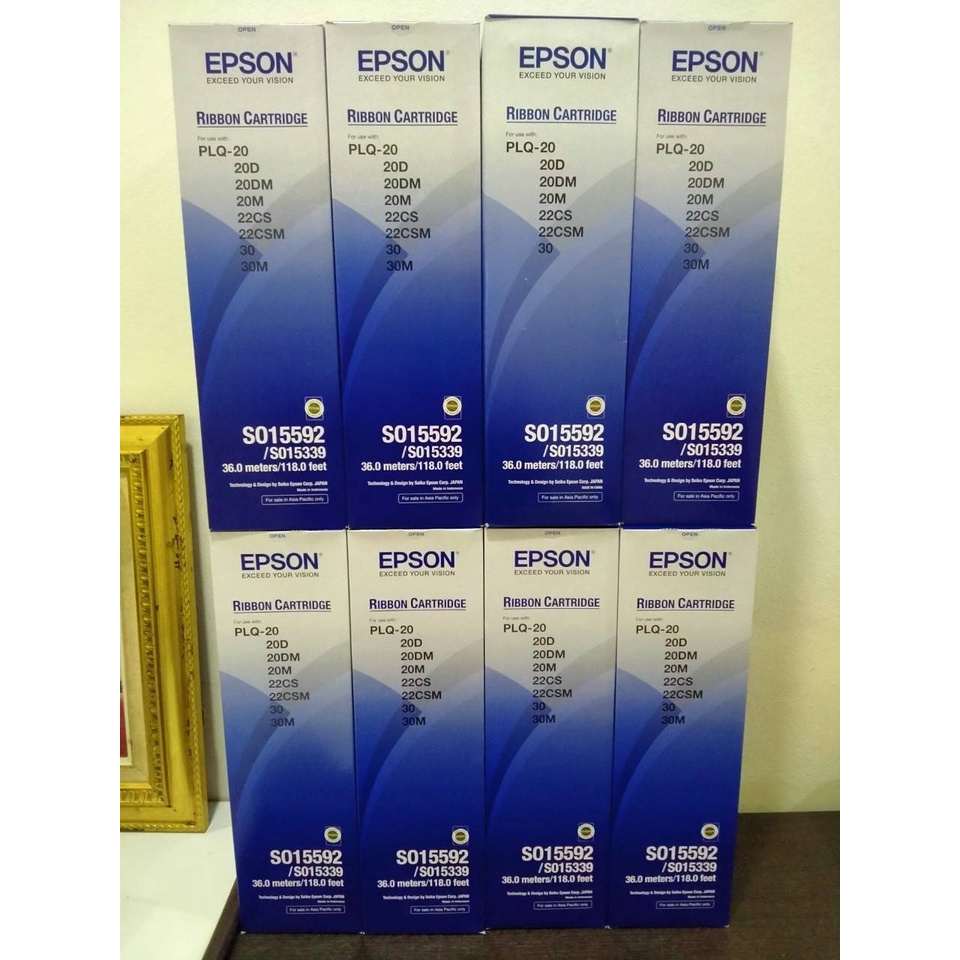 Epson S015592 / S015339 Dot Matrix Printer Ribbon for PLQ-20 / M / D / DM / PLQ-30     1กล่องมี 3ตลั