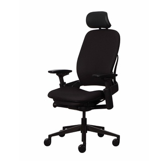 Modernform เก้าอี้เพื่อสุขภาพ Steelcase รุ่น  Leap (PP) พนักพิงสูง เบาะเเละพนักผ้าสีดำ รับประกัน 12 ปี