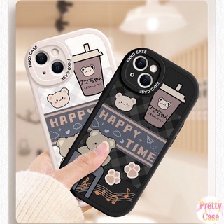 เคสโทรศัพท์มือถือ แบบนิ่ม ลายหมี สําหรับ Infinix Note 8 Smart 5 6 Hot 11 11S 10 9 Play