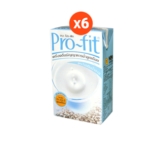 PRO-FIT โปร-ฟิท เครื่องดื่มธัญญาหารน้ำลูกเดือย สูตรไม่เติมน้ำตาล 250 ml. 1 แพ็ค (6 กล่อง)