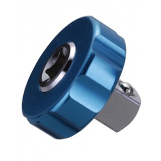 DEEN NO.DNBA23Q-SK Adaptor Ratchet Spinner 1/4SQ For 3/8SQ (Sky Blue)