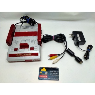 เครื่องเกม Famicom แท้ แปลงAV Play Station ภาพสวยและทำสีเงิน สวยๆ ในชุด มีสายAV Play Station แท้และหม้อแปลงไฟไทยให้