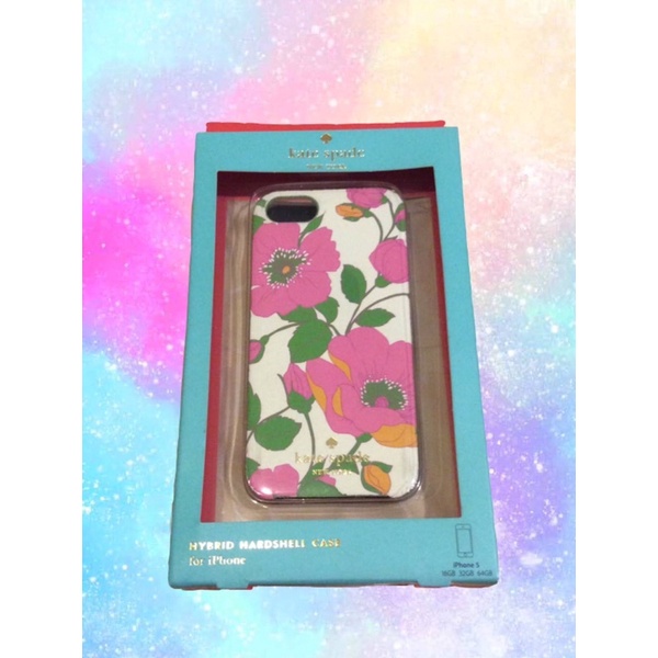 Iphone 5 case ยี่ห้อ Kate Spade ของแท้💯% ลายดอกไม้สีสันสดใส