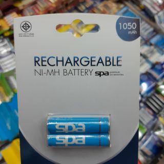 ถ่านชาร์จSpa size AAA 1050mah 2ก้อน