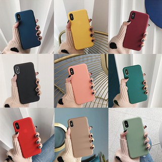 Samsung Galaxy Note 10 10+ Plus A7 2018 S8 S8+ Plus Phone Case Solid Color Matte Plain Candy Simple Soft TPU Case Cover