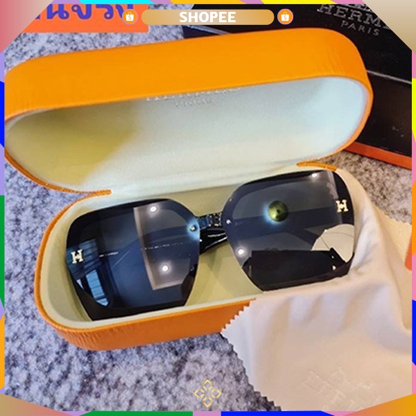🥳แว่นกันแดด Hermes งานฮิตตามหามานาน สายแฟพลาดได้ไง(อุปกรณ์ครบ)🥳*พร้อมส่งทุกวัน*
