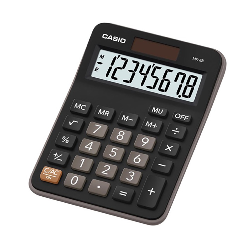เครื่องคิดเลข CASIO MX-8B คาสิโอ้ ของแท้! รับประกัน 2 ปี เครื่องคิดเลขพกพา เครื่องคำนวณ Calculator [S24]