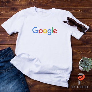 Unisex เสื้อลาย กูเกิ้ล google เนื้อผ้า Cotton Comb 30 พรีเมี่ยม ดีมาก หนานุ่ม ใส่สบาย