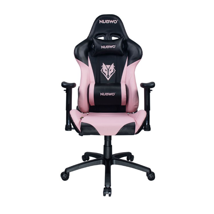 NUBWO GAMING CHAIR (เก้าอี้เกมมิ่ง)  CASTER NBCH-007 (BLACK-PINK) (ASSEMBLY REQUIRED)