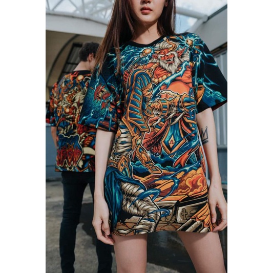 เสื้อ OVP แบรนด์ OFGOD BRAND ของแท้ พร้อมอุปกรณ์ตามภาพ ลาย Gaijin vs mummy