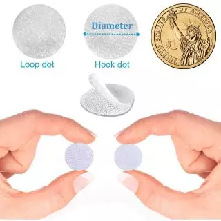 500 คู่กาวตนเองรอบเทป - Dot Magic สติ๊กเกอร์ - การออกแบบตะขอและห่วงไม่มีร่องรอยการลื่น - ผ้าห่ม, พรมปูพื้น Retainer สำหรับตกแต่งรถยนต์แบบตั้งโต๊ะ, กล่องซ็อกเก็ต