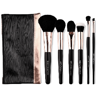 NEE CAEA SINGLE BRUSH 6 PIECE ONE BANG N888 ชุดแปรงแต่งหน้า 6 ชิ้น แปรงแต่งหน้า พร้อมกระเป๋าเก็บ