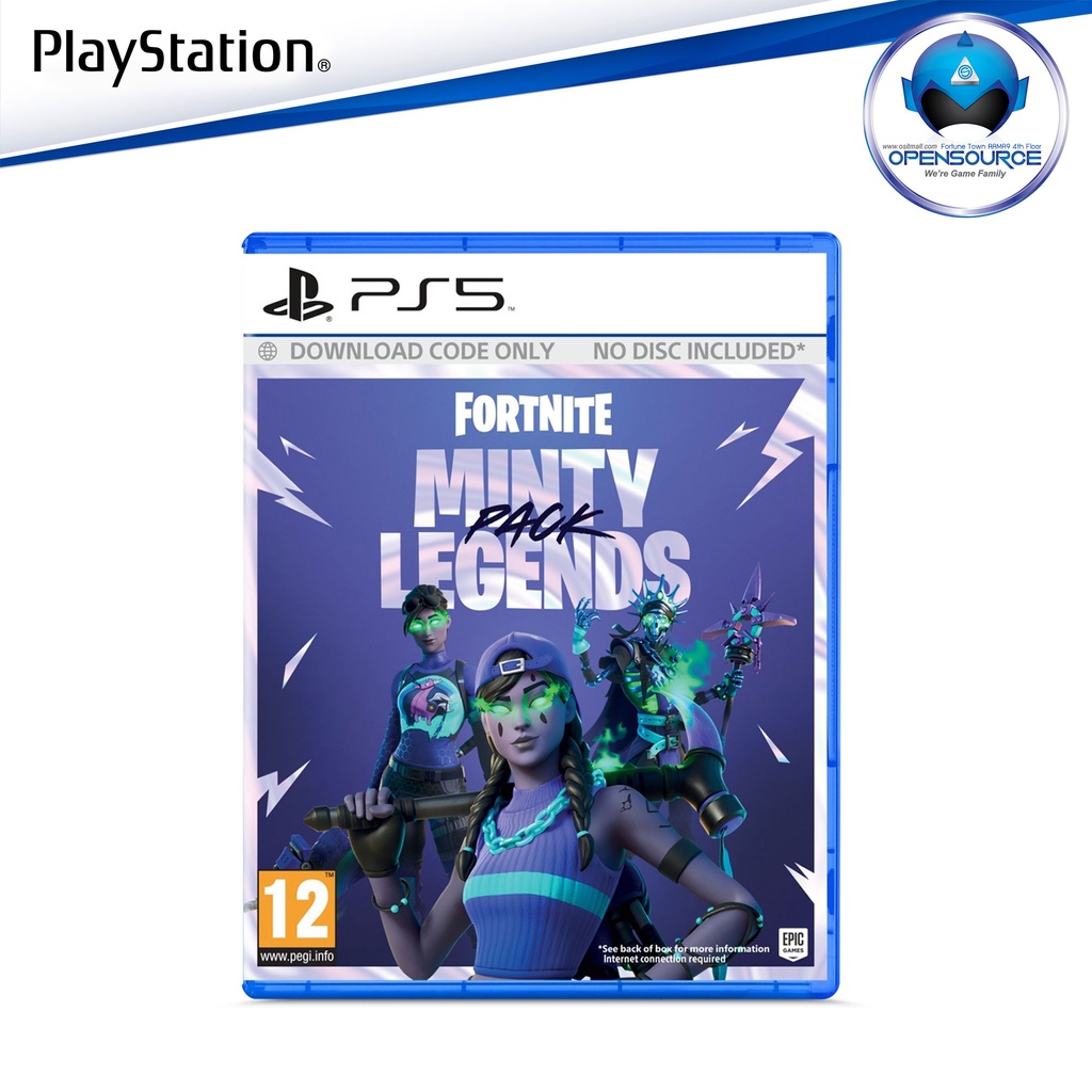 [พร้อมส่ง]Playstation: Fortnite Minty Legendarys Pack (UK ENG) แผ่นเกมสำหรับ PS4 &amp; PS5, Nintendo Switch