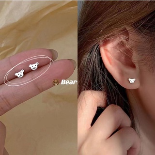 Ins Bear Earrings Simple and Compact New Fashion Student Cute Ear Jewelry Female