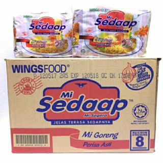 WingsFood Instant Noodle Mi Sedaap (40Packs) (5 x 91g x 8) ขายส่งเป็นลัง มี 8 แพ็ค แพ็คละ 5 ห่อ