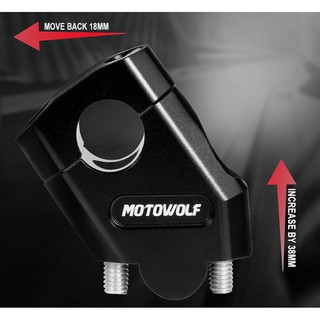 MOTOWOLF MDL 3517 ตุ๊กตาแฮนด์ ยกเยื้อง ยกระดับแฮนด์ 22mm  28mm