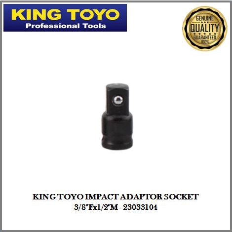 King TOYO IMPACT ADAPTER SOCKET 3/8"Fx1/2"M - 23033104