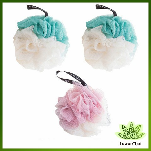 Lawan ใยขัดผิว สีทูโทน ใยขัดตัว Body scrub Bath Lily