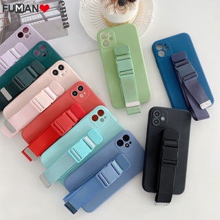 เคสโทรศัพท์มือถือ TPU นิ่ม ขอบตรง ปิดด้านหลัง ปรับได้ พร้อมสายคล้อง เรียบง่าย สําหรับ Xiaomi 12 Lite 12 12X 12S Pro 12T Pro 12 Ultra