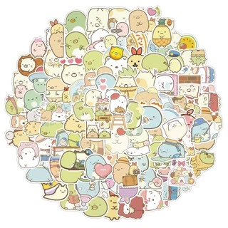 ✨พร้อมส่ง✨ซุมิกโกะ Sumikko Gurashi（すみっコぐらしSTICKER สติกเกอร์กันน้ำรูปแบบที่แตกต่างกัน 50pcs