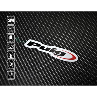 สติ๊กเกอร์ มอเตอร์ไซค์ Sticker Puig สีขาว 140