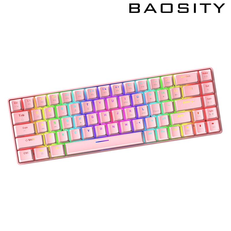 68 Key Game Keyboard 60% Layout Waterproof Portable for Gamer Typist #8