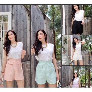 พร้อมส่ง‼️🍭Cottoncandy🍭กางเกงขาสั้น New melody sweet pants