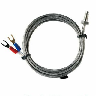 สายเทอร์โมคัปเปิ้ล thermocouple เป็นหัววัดอุณหภูมิ type.K เกลียว M6 วัดอุณหภูมิ