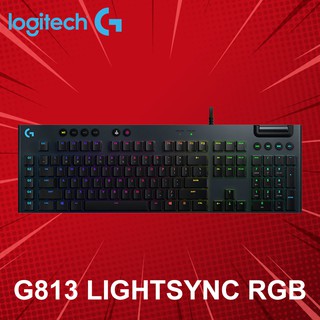 คีย์บอร์ด Logitech รุ่น G813 LIGHTSYNC RGB (ภาษาไทย) ประกันศูนย์ 2 ปี