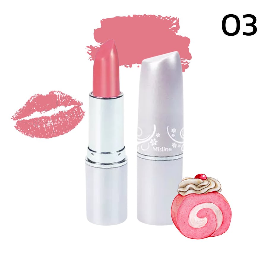 ลิปสติก มิสทีน นัมเบอร์วัน พริ๊นเซส ขนาด 3.7 กรัม / Mistine No.1 Princess Lipstick 3.7 g.(เบอร์ 03)